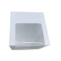 Коробка для торта 250*250*200 з віконцем біла