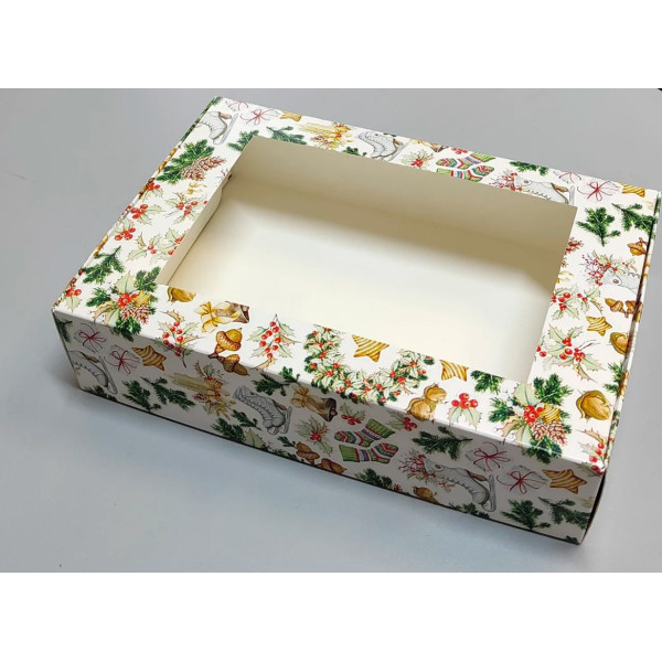 Коробка для подарунків з віконцем "Новогодня"
