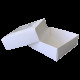 Коробка для цукерок біла 110х110х37 KPK60