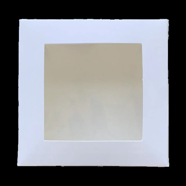 Коробка для цукерок біла 110х110х37 KPK60