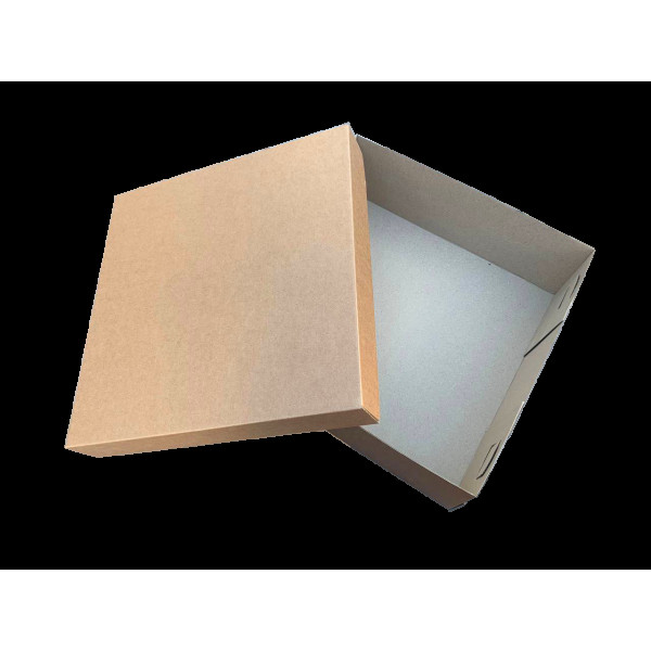 Коробка для подарунків 360х360х120 мм бура