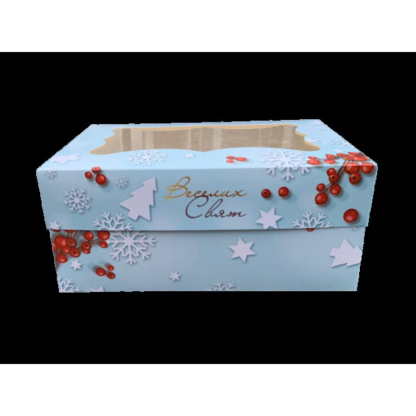 Коробка подарункова 250х170х110 мм Новий рік 2023