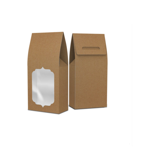 Картонная упаковка для чая, сухофруктов, орехов, Крафт (50шт/уп)