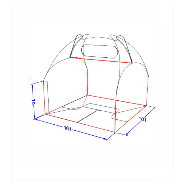 Подарочная бонбоньерка "Макси", крафт
