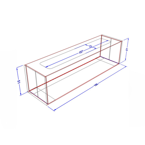 Упаковка для 9 макарун з віконцем МІДІ чорна (50шт/уп)
