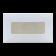 Коробка для макарун біла з віконцем 120*53*50 KPK61