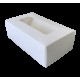 Коробка для макарун біла з віконцем 120*53*50 KPK61