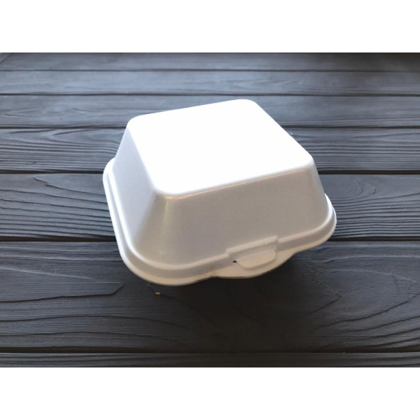 Ланч-бокс одноразовий білий HB7 135x135x70 мм (500 шт)