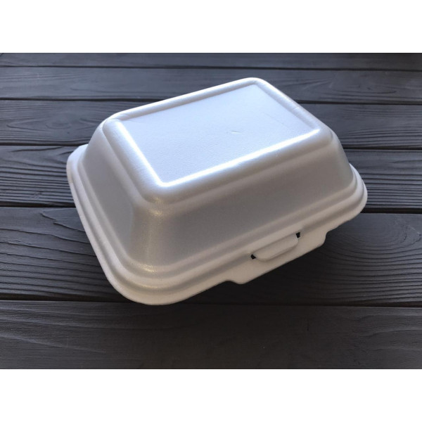 Ланч-бокс HB-9 білий (250шт) 185x155x70