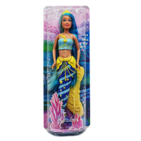 Дитяча лялька Русалонька DEFA 8483 із рухомим хвостом Жовто-блакитна (8483(Blue-Yellow))