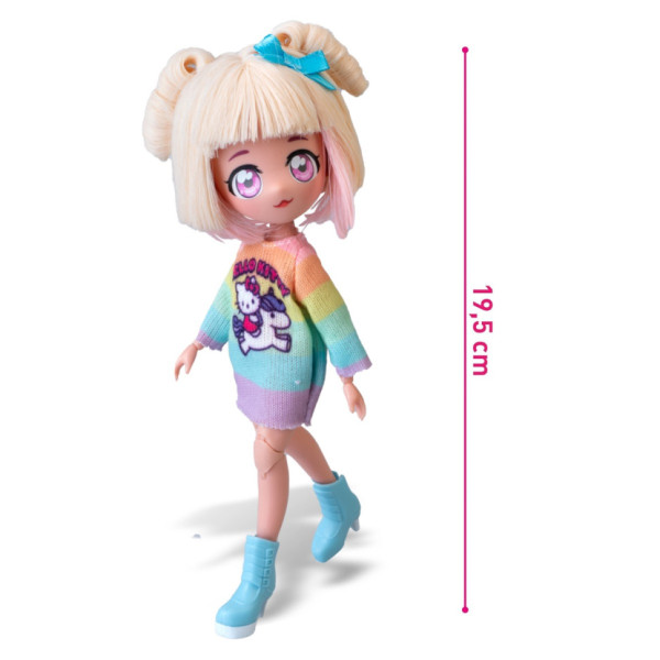Дитяча лялька "Стильна Цукерка-єдиноріг" 4SF Manga Dolls HKTF2000 серії "Hello Kitty" (HKTF2000)