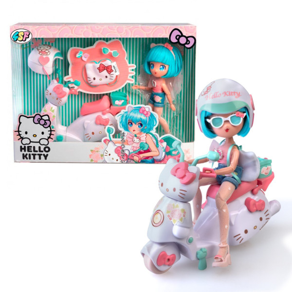 Дитяча лялька "Красуня Пінк на скутері" 4SF Manga Dolls HKTF3000 серії "Hello Kitty" (HKTF3000)