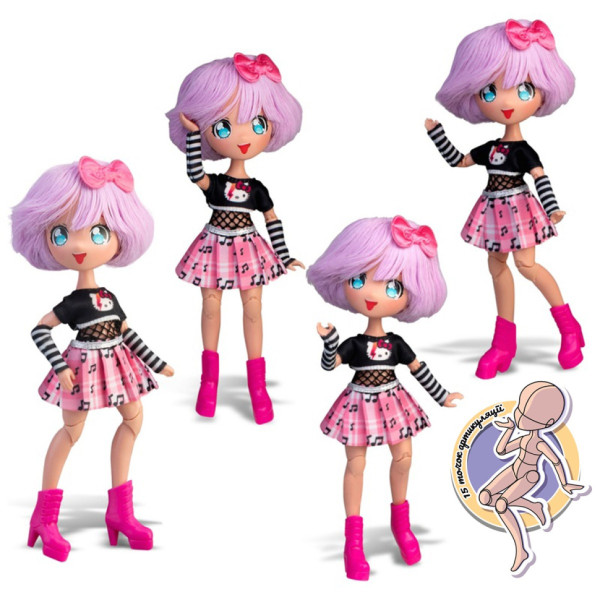 Дитяча лялька "Тедді Рок" 4SF Manga Dolls HKTF0100 серії "Hello Kitty"  (HKTF0100)