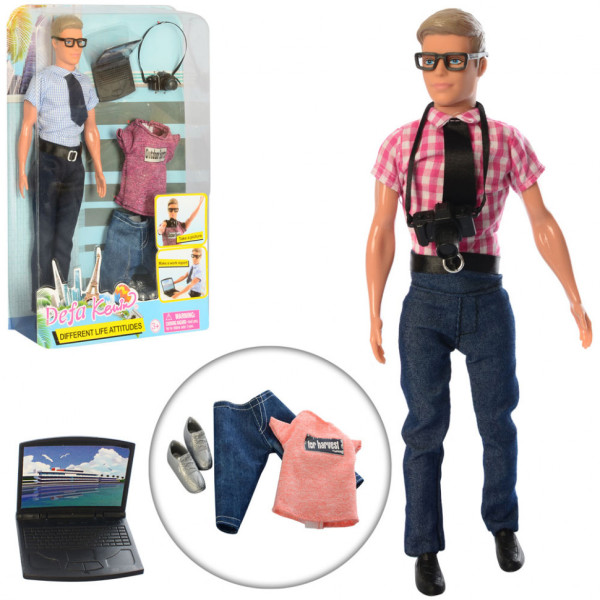 Лялька Кен з нарядом DEFA 8385 з фотоапаратом
