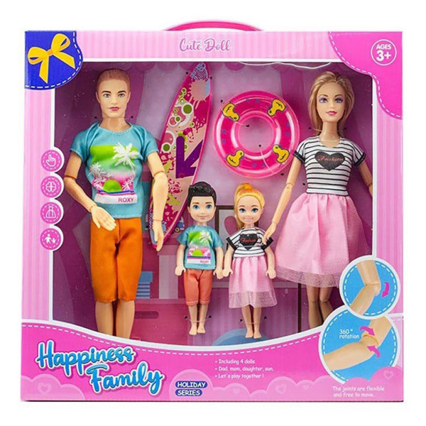 Ляльки Сім'я Барбі 1870-1 Кен, Барбі, 2 дитини