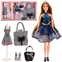 Дитяча лялька "Emily" QJ096A із сумочкою для дитини, 29 см