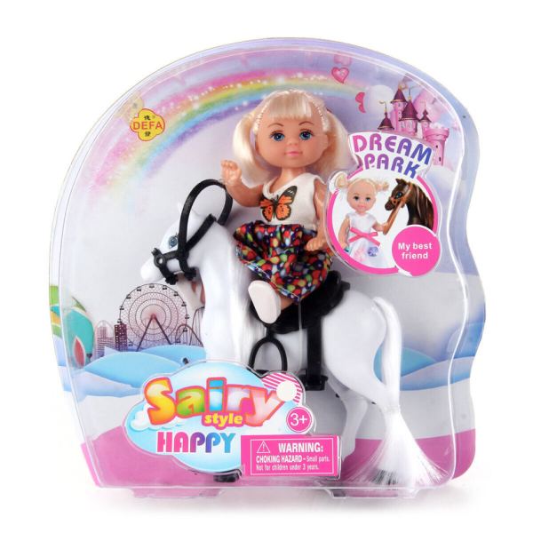 Лялька типу Барбі малятко на поні DEFA 8410, 3 види