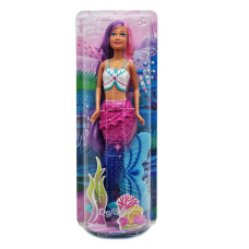 Дитяча лялька Русалонька DEFA 8483 із рухомим хвостом Біло-фіолетова (8483(White-Violet))