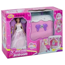 Кукла типа Барби в бальном платье Anlily 99047 с чемоданом