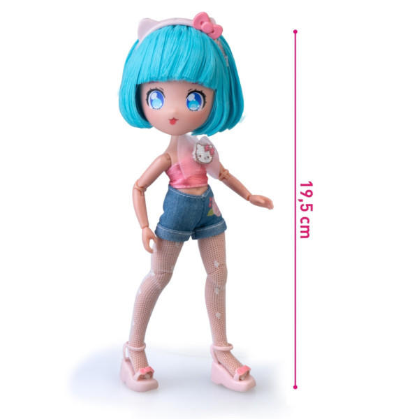 Дитяча лялька "Красуня Пінк на скутері" 4SF Manga Dolls HKTF3000 серії "Hello Kitty" (HKTF3000)