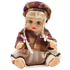 Лялька Аліна 5075-AI (коричнева шапочка) в рюкзаку