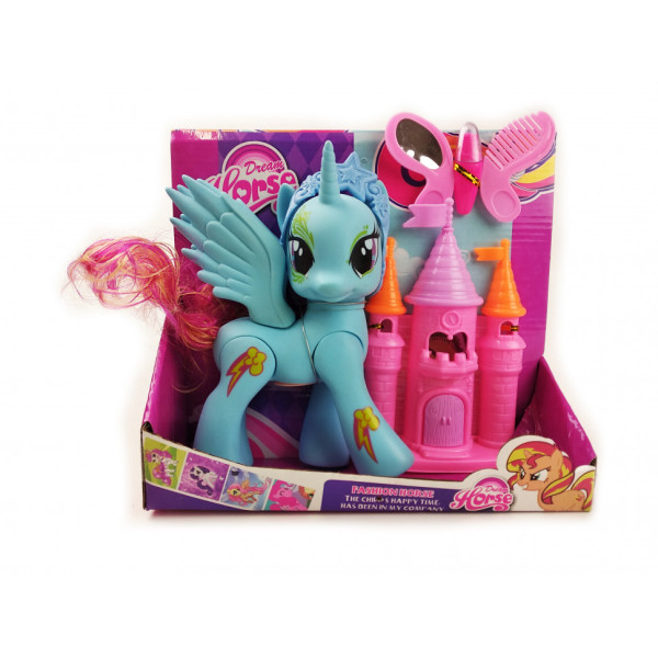 Игрушечная лошадка Пегас LJF853 LP с домиком