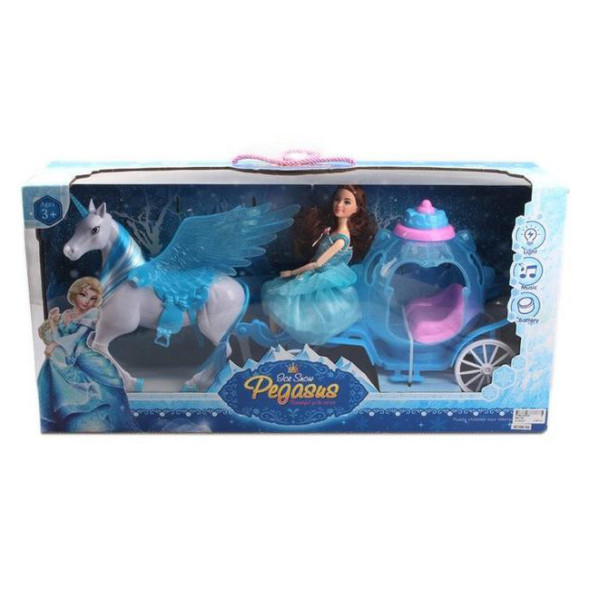 Іграшкова карета з конем і лялькою 686-770 /1 музична