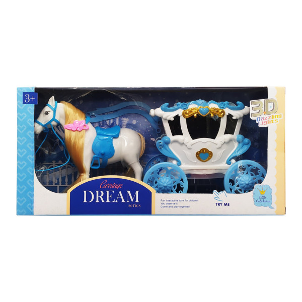 Іграшка карета 686-817 33см, з конем, шпилька