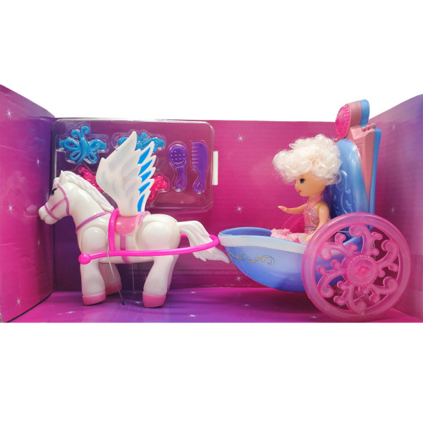 Іграшка Карета 8617-20 з лялькою, перукарський набір