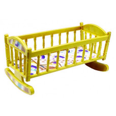 Ліжечко для ляльок Барбі S0013 ліжечко-качалка  S0013(Yellow) (S0013(Yellow))