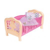 Кроватка для куклы 4494TXK с постельным бельем Розовая(4494TXK(Pink))