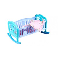 Игрушечная кроватка-колыбель для кукол 4524TXK с постельным бельем