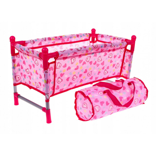 Ліжечко з ковдрою і подушкою для ляльок "Hk" CS7856 до 45 см