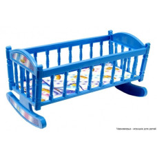 Ліжечко для ляльок Барбі S0013 ліжечко-качалка  S0013(Blue) (S0013(Blue))