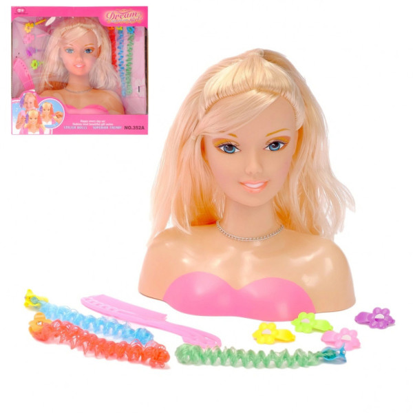 Манекен для причесок 1352A с аксессуарами