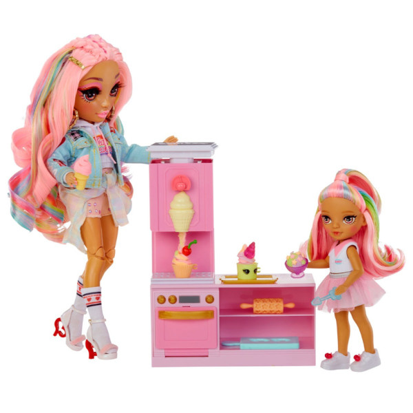 Ігровий набір із лялькою серії "Littles" Кондитерська Кенді Rainbow High 522058 (522058)