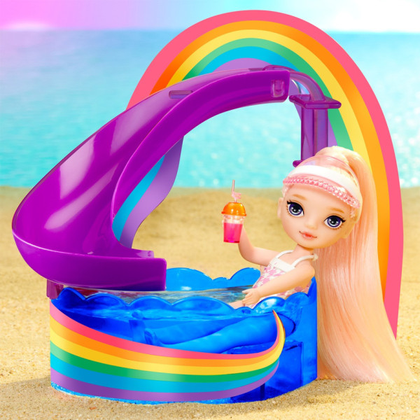 Дитячий ігровий набір із лялькою серії "Littles" - Щасливе свято в басейні Rainbow High 522249 (522249)
