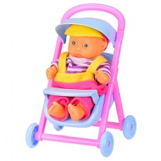 Кукла пупс YD222 в наборе с коляской или кроваткой