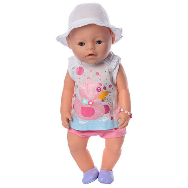 Пупс типу Бебі Борн в панамці 8020-462-S-UA з горщиком
