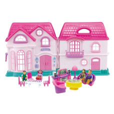 Будиночок для ляльок 16428 великий подвійний (16428)