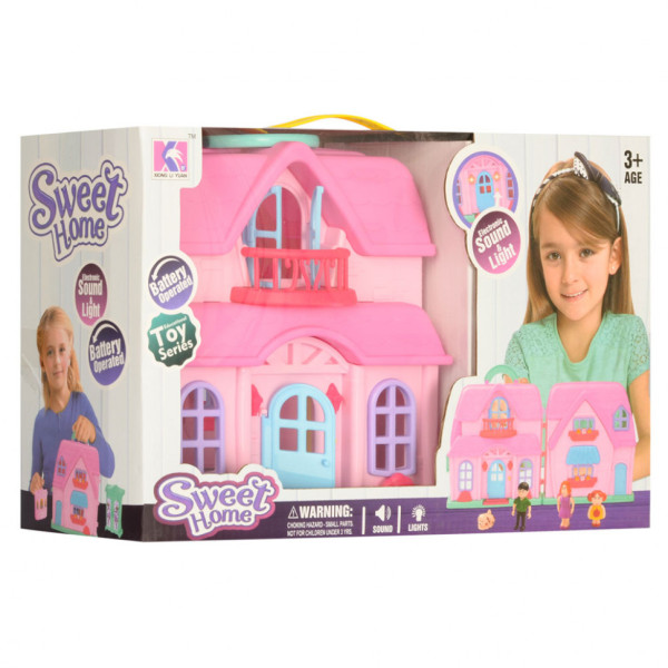 Детский игровой домик с мебелью 88011B со звуком