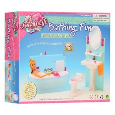 Ігрова ванна кімната для ляльок типу Барбі 2820 з аксесуарами