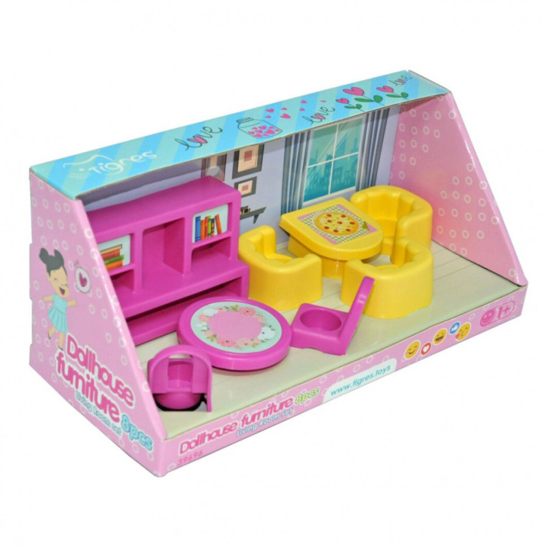 Игровой набор мебели для кукол 39696, 8 элементов