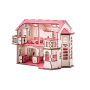 Ляльковий будинок з гаражем В013, 57х27х35