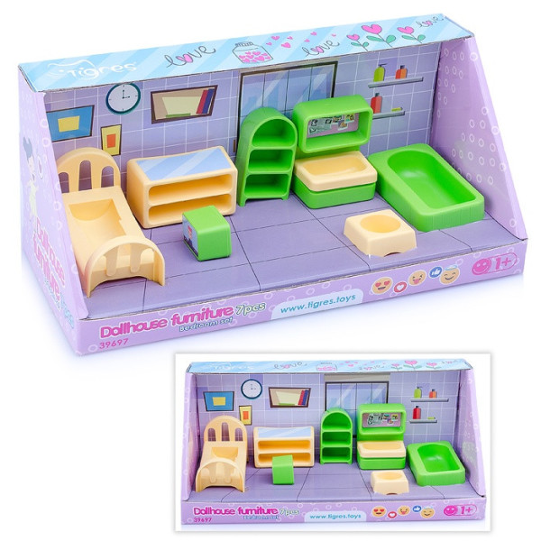 Игровой набор мебели для кукол 39697, 7 элементов