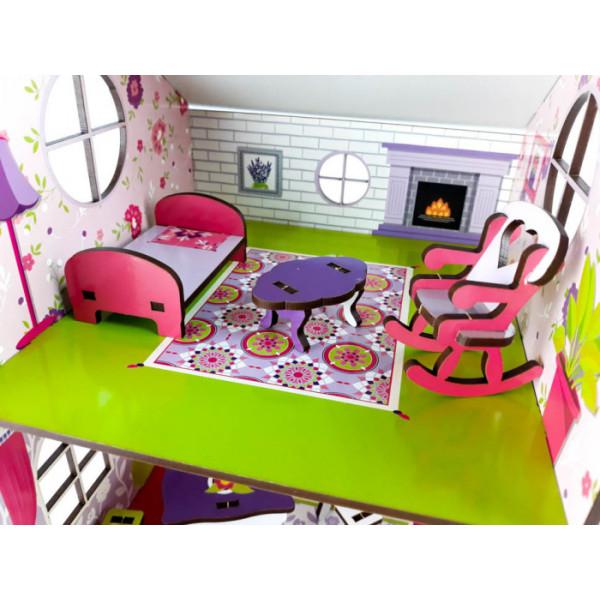 Дитячий будиночок-конструктор 120336 дерев'яний