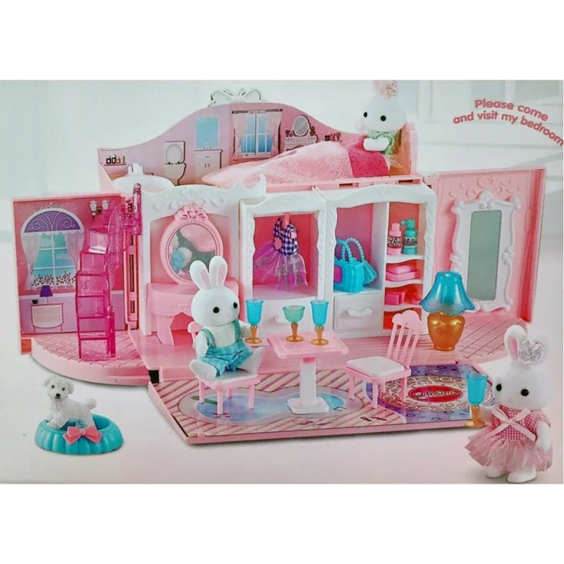 Игровой набор "Уютный домик" Bambi 6629 с флоксовыми животными