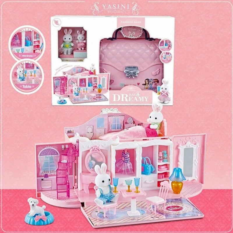 Игровой набор "Уютный домик" Bambi 6629 с флоксовыми животными