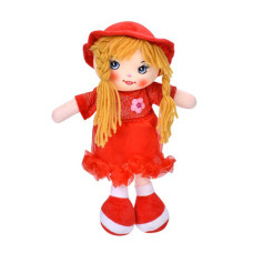 Дитяча іграшкова лялька YG0009(Red) 33 см, м'яка набивна, петелька           (YG0009(Red))