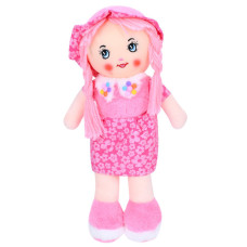 Дитяча іграшкова лялька FG240408152A-1(Pink) 38 см, м'яка набивна, петелька (FG240408152A-1(Pink))